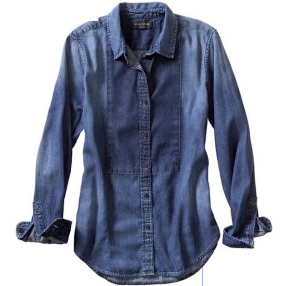 Banana Republic Tops - Banana Republic, denim, chambray